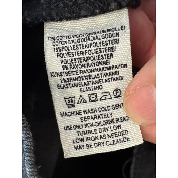 Free People Distressed Skinny Jeans Womens W28 Black High-Rise Stretch Denim Rip - Picture 5 of 5